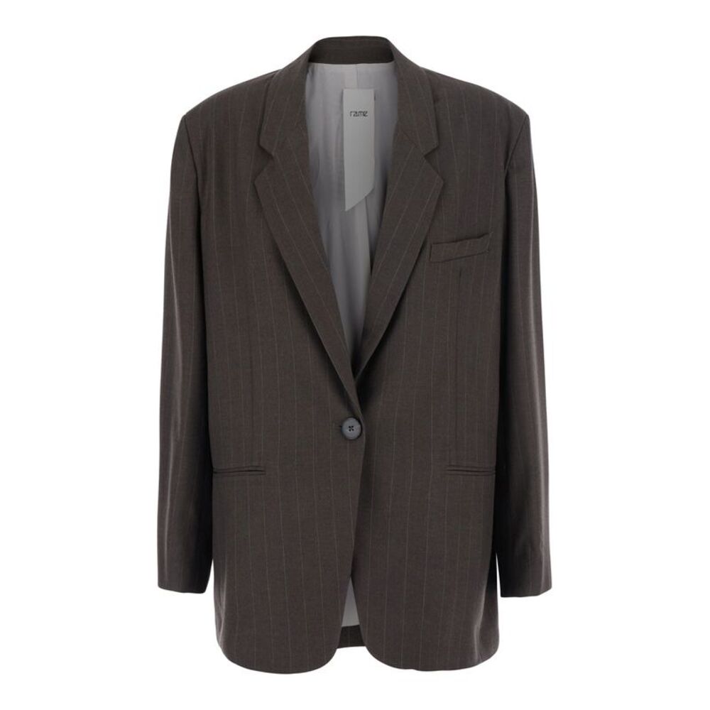 Rame Women Blazer With Collar And Long Sleeves In Tech Fabric Beige Women